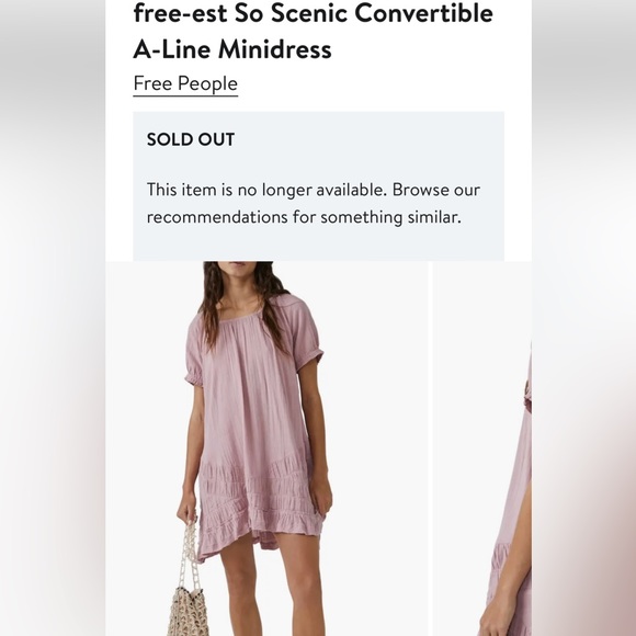 🎊❤️HOST PICK🎊❤️FREE PEOPLE FREE-EST SO SCENIC CONVERTIBLE A LINE MINI DRESS, S - Picture 9 of 11